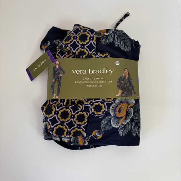 Vera Bradley Other - Vera Bradley Navy and Yellow Pajama Set